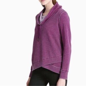 Calvin Klein Performance Purple Cowl-Neck Sweatshirt